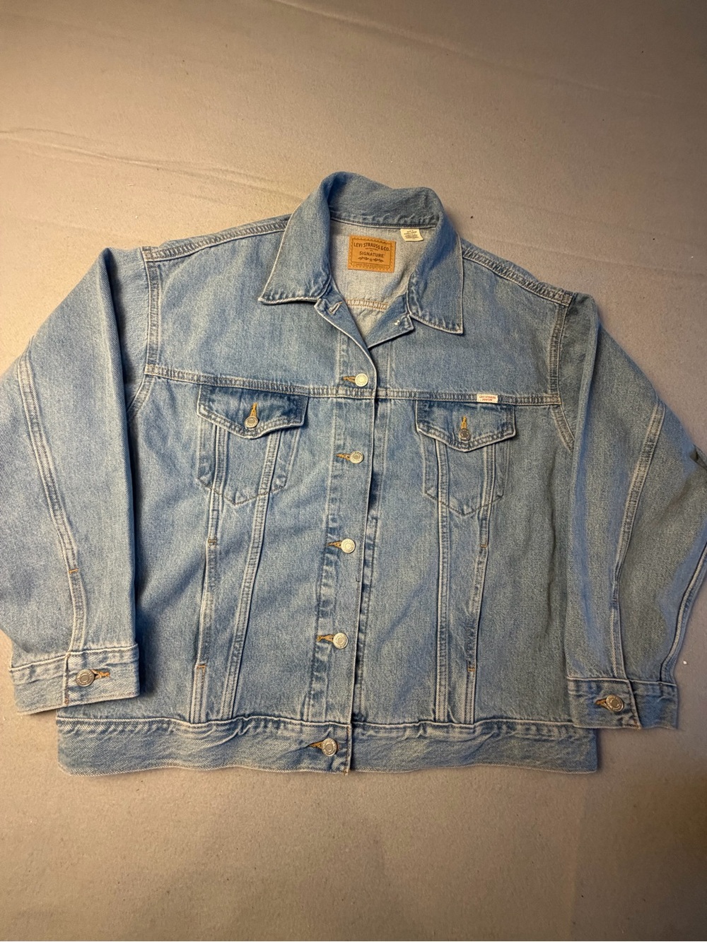 Levi's Light Blue Denim Trucker Jacket L